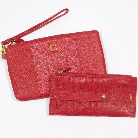 LODIS Olivia Pebble Leather Organizer Wristlet Wallet Clutch (12124) - Picture 1 of 7